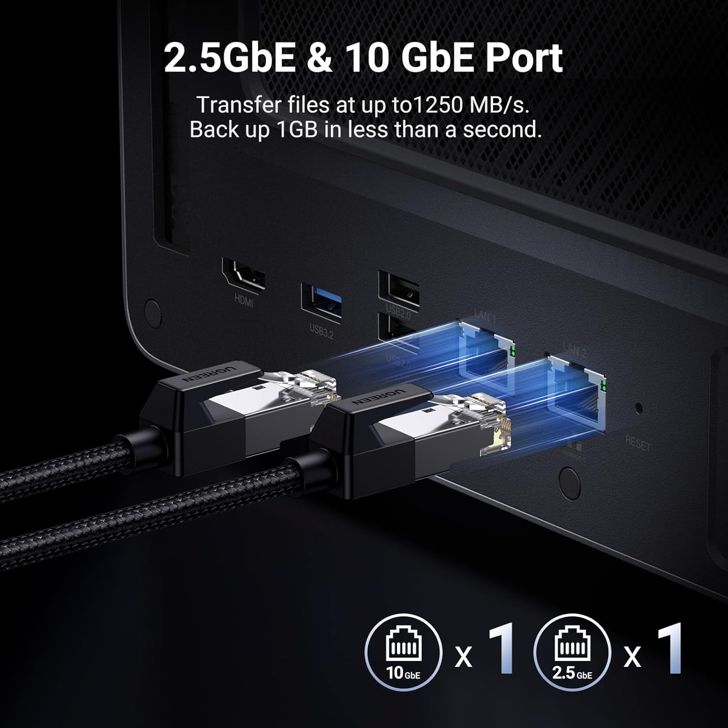 UGREEN - NASync DXP6800 plus 6-Bay Desktop NAS, Intel I3 1215U 6-Core CPU, 8GB DDR5 RAM, 128G SSD, 1X 10Gbe and 1X 2.5Gbe LAN Port, 2X M.2 Nvme Slots, 4K HDMI, Network Attached Storage (Diskless) - Serious Techies