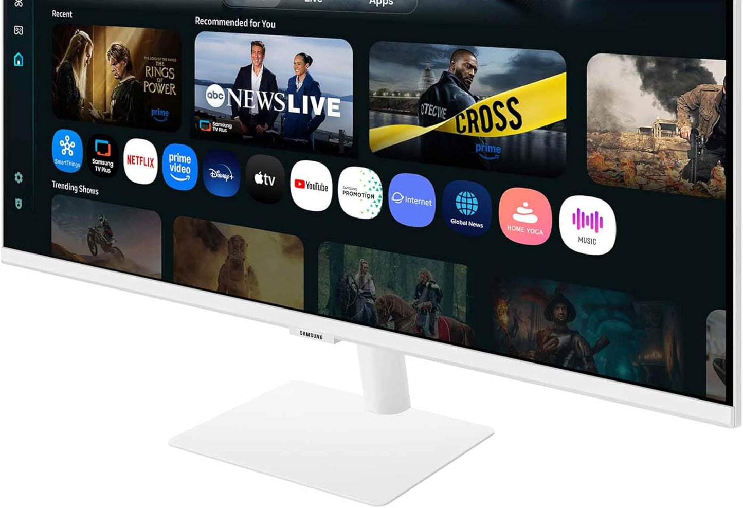 Samsung -32” Smart Monitor M7 (M70F) 4K UHD Display,  Vision AI, Smart TV Apps, Gaming Hub, USB-C, HDMI and USB-A, White, LS32FM703UNXZA, 2025 - Serious Techies