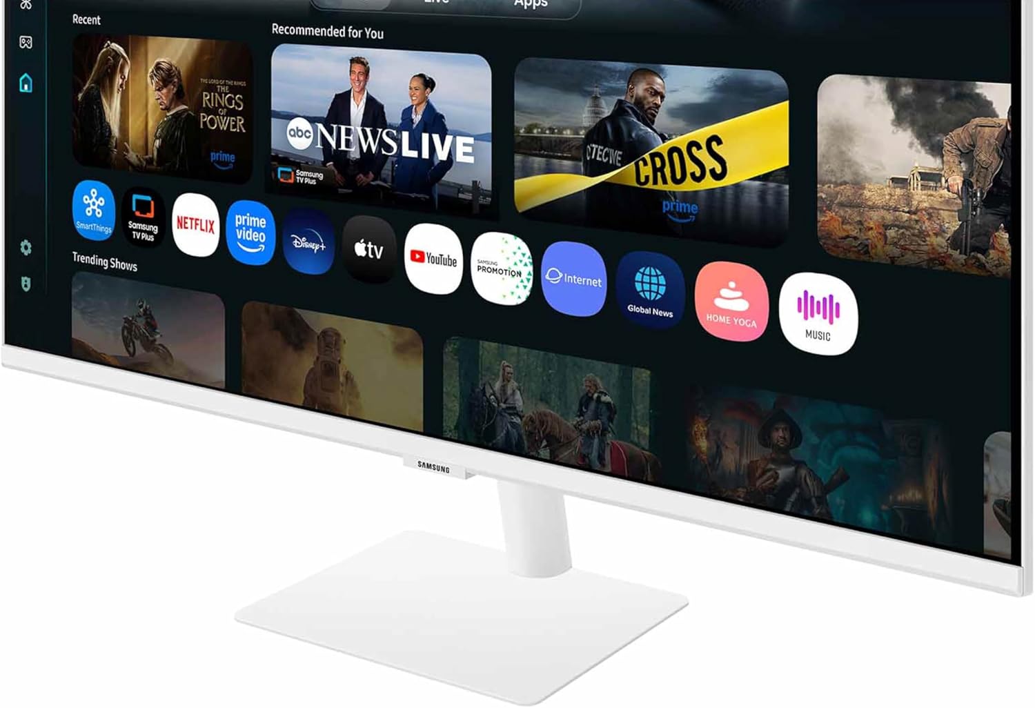 Samsung -32” Smart Monitor M7 (M70F) 4K UHD Display,  Vision AI, Smart TV Apps, Gaming Hub, USB-C, HDMI and USB-A, White, LS32FM703UNXZA, 2025 - Serious Techies