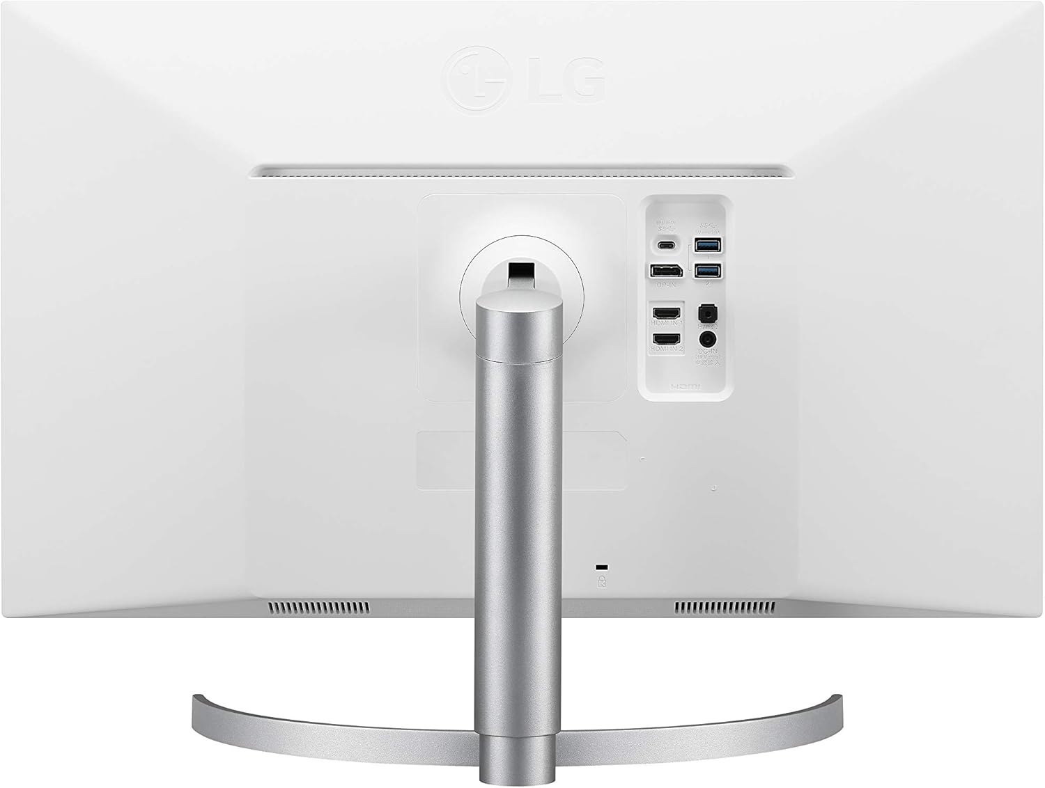 LG - 27UL850-W 27 Inch Ultrafine (3840 X 2160) IPS Display with VESA Displayhdr 400 and USB Type-C Connectivity, White & Silver - Serious Techies