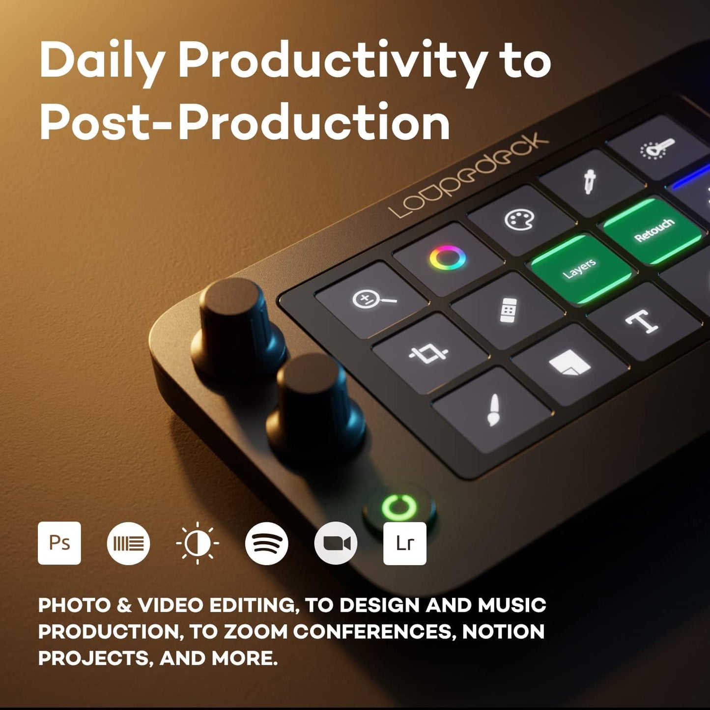 Loupedeck - Live S - the Streaming Console for Desktop Productivity, Full Stream Control and Content Creation with Customizable LED Touchscreen Buttons, Dials and RGB Buttons, Works with PC and Mac - Serious Techies