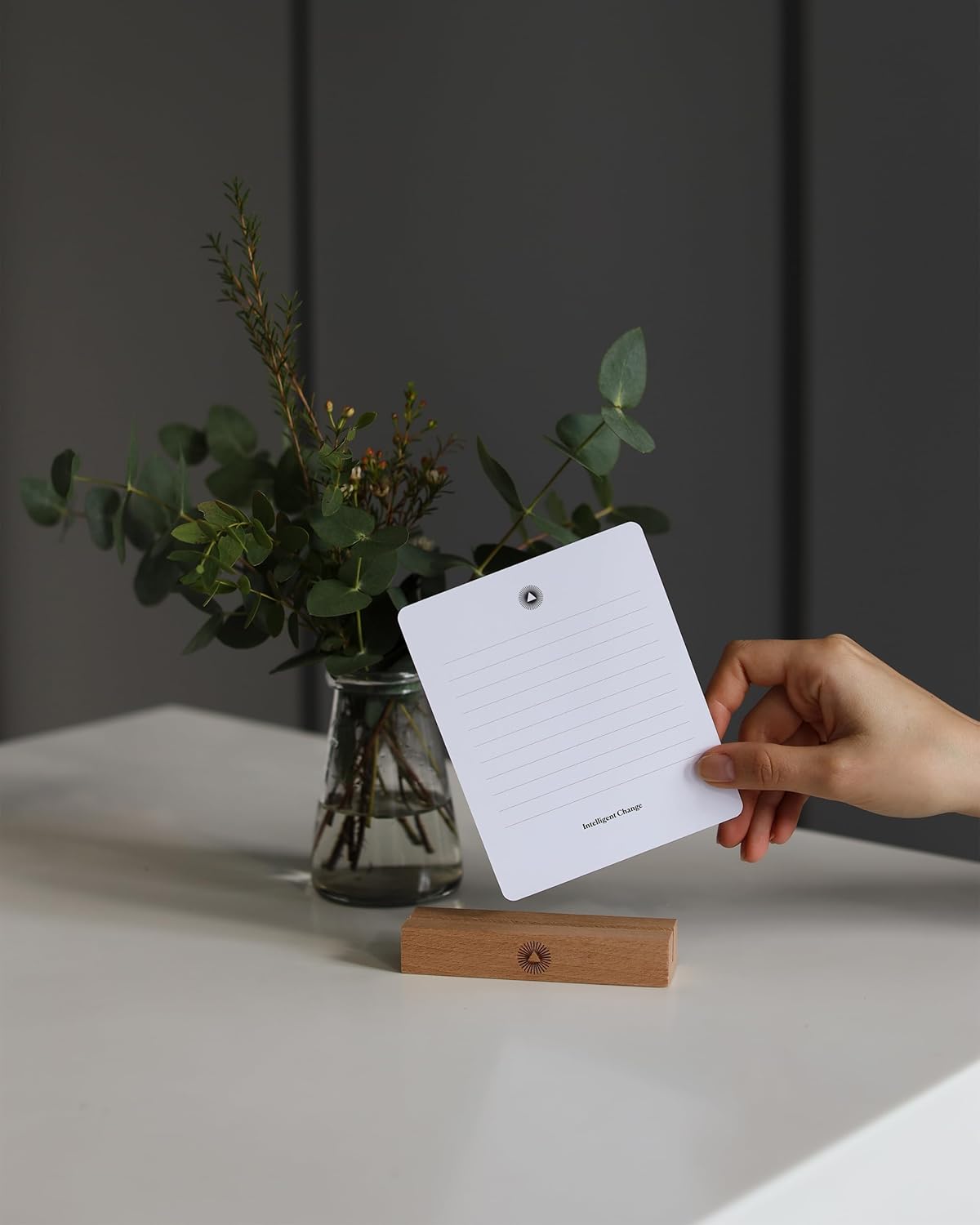Intelligent Change - Productivity Planner Cards with Display Stand, Compact Desk-Friendly Daily Prioritization Cards, Inspirational Quotes, Dual-Purpose Design for Daily Organization and Notes - Serious Techies