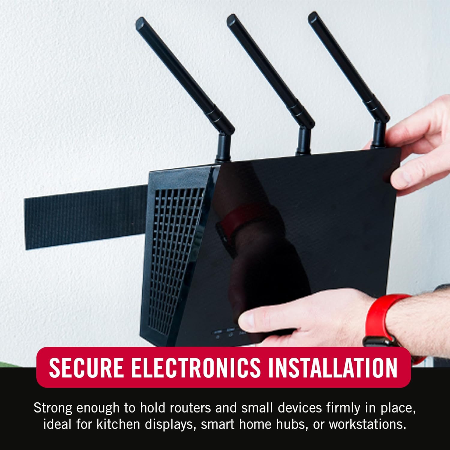 VELCRO - Heavy Duty Tape with Adhesive | 15 Ft X 2 in | Holds 10 Lbs, Black | Industrial Strength Roll, Cut Strips to Length | Strong Hold for Indoor or Outdoor Use, 15Ft X 2In - Serious Techies