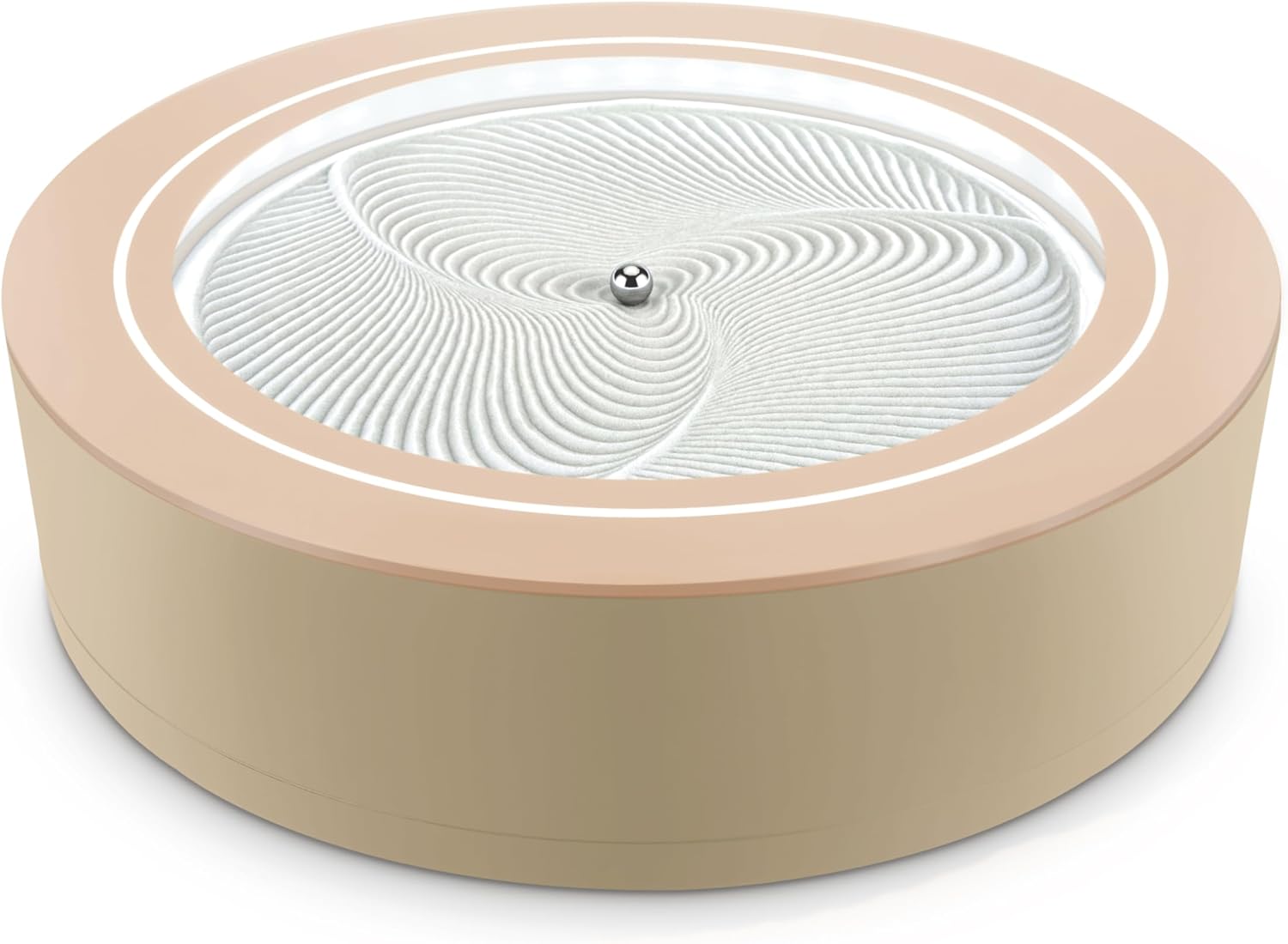 Homedics - 11” Drift Sandscape, Compact Size, Zen Garden, Meditation Accessories, Decorative Sandscape, Smart LED Lighting, Wi-Fi Enabled (Black) - Serious Techies