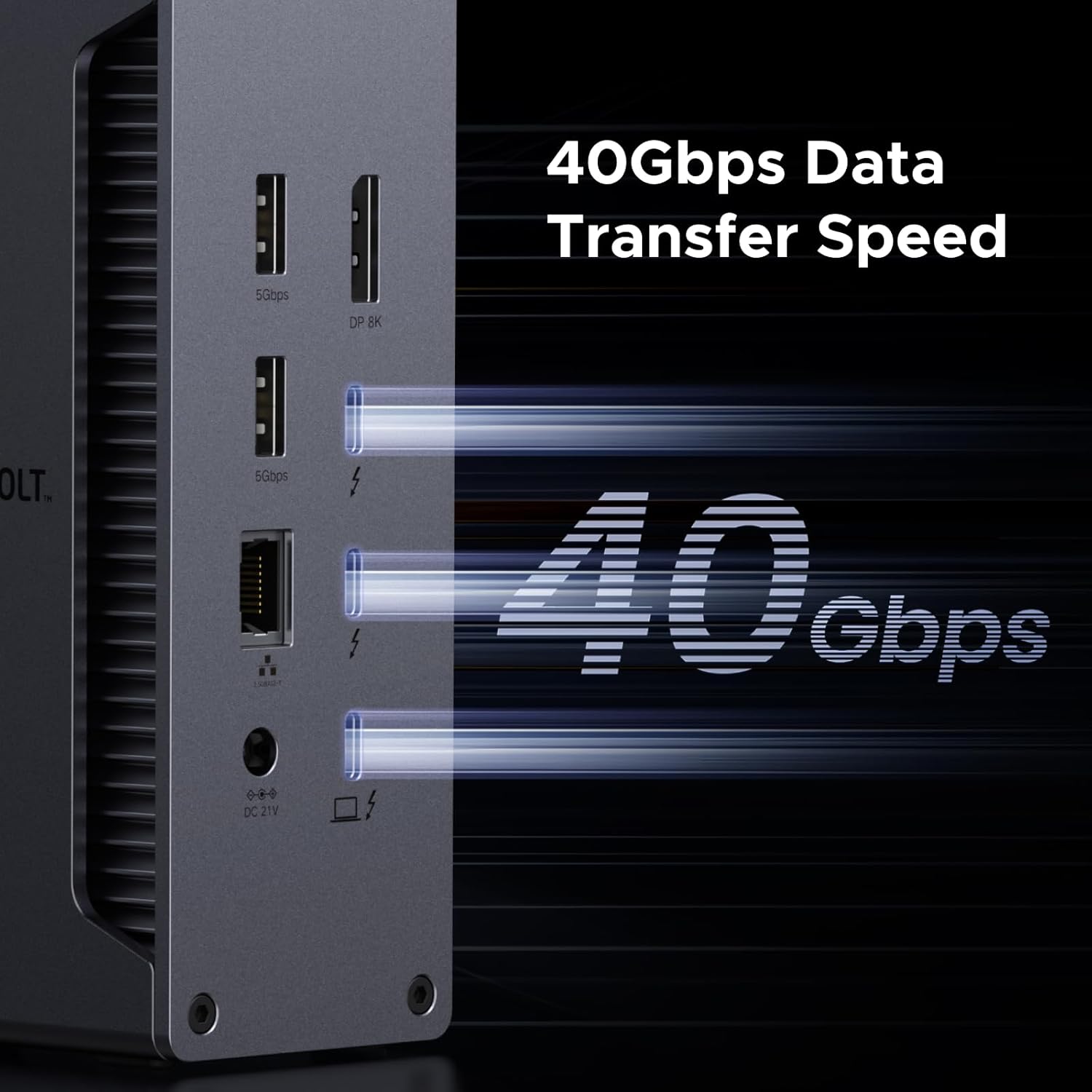 Thunderbolt 4 Dock Revodok Max 213 13-In-1 40Gbps Docking Station with Dual 4K@60Hz Single 8K Display, 90W Charging for Laptop, 2.5Gbe, SD/TF 4.0 for Macbook Surface Pro and More