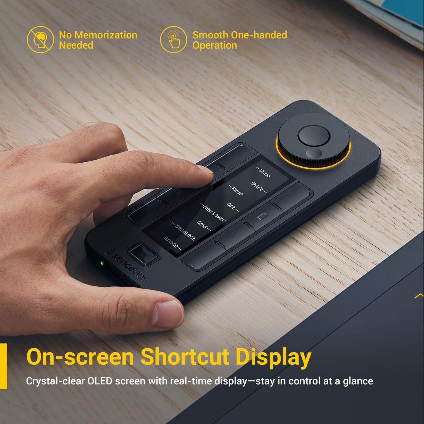 XENCELABS - Quick Keys for PC, Macbook, Desktop, Drawing Tablet, MacroPad, Pen Display, OLED Display, 44 Customizable Shortcuts Keydail for Digital Drawing, Video Editing, Photo Retouching, Windows/Macos