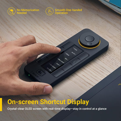 XENCELABS - Quick Keys for PC, Macbook, Desktop, Drawing Tablet, MacroPad, Pen Display, OLED Display, 44 Customizable Shortcuts Keydail for Digital Drawing, Video Editing, Photo Retouching, Windows/Macos