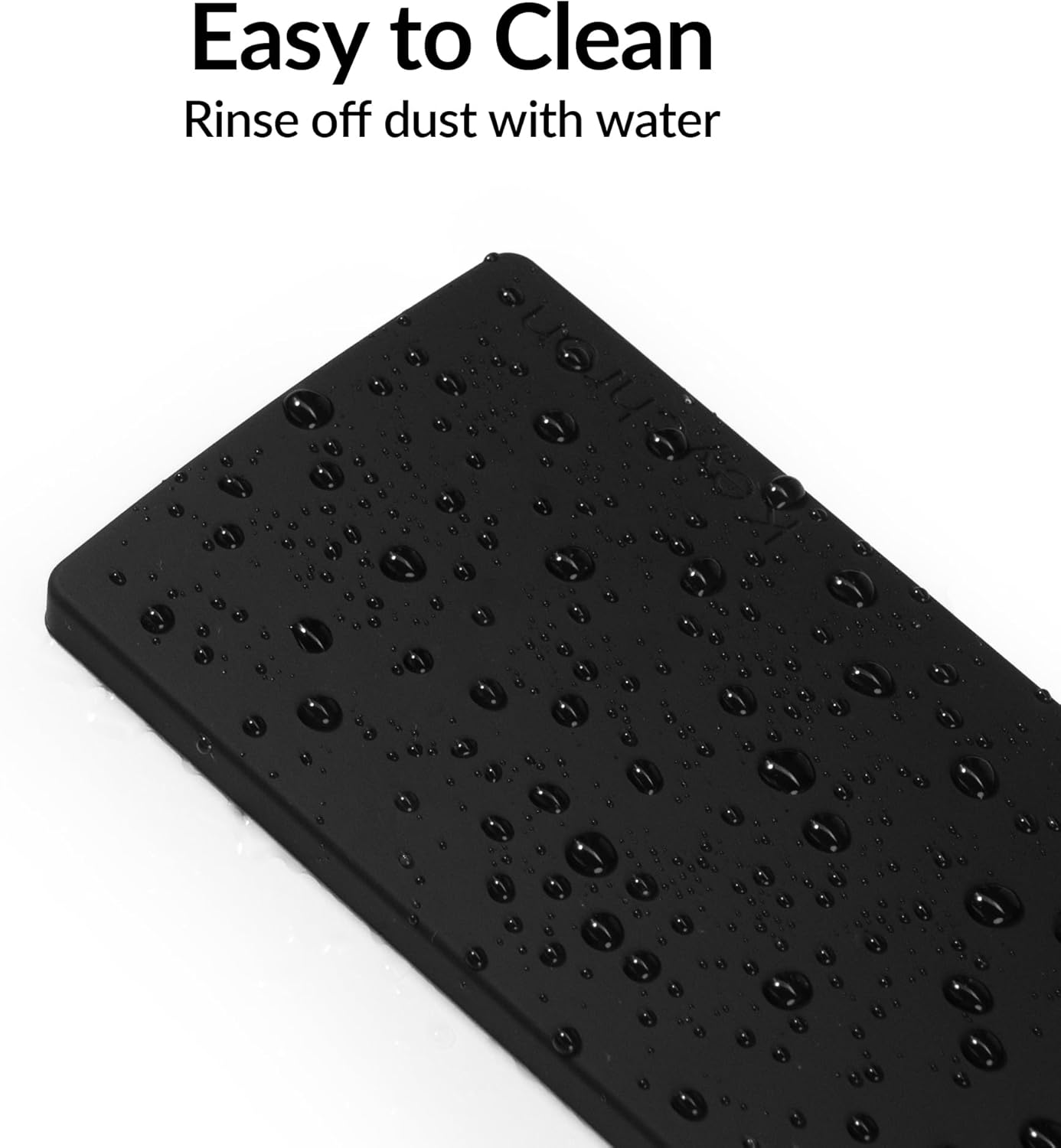 Keychron - Silicone Palm Rest for K5 SE / K5 Max / K5 Pro – 16.69" Wrist Support for Full-Size Low Profile Mechanical Keyboards, Smooth & Washable with Honeycomb Base, Black - Serious Techies