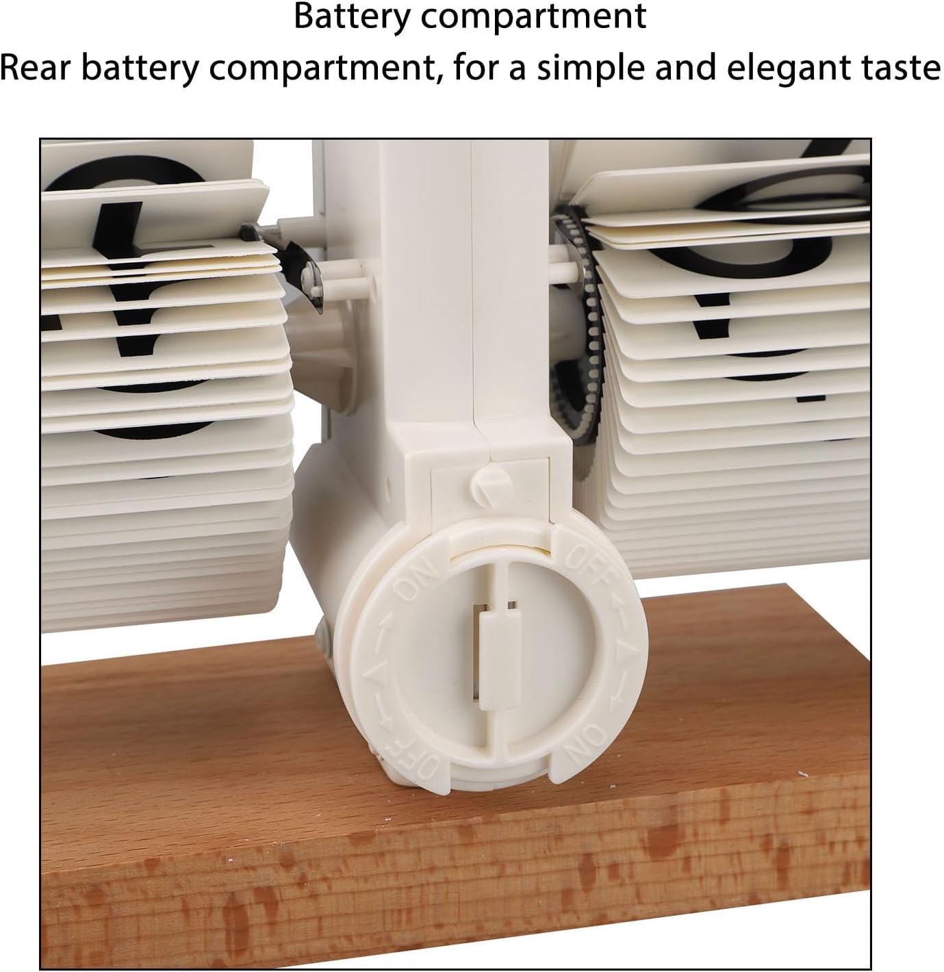 Retro Digital Flip down Clocks, Auto Flip Clock Table Clocks, Flip Clock Vintage Desk Clock for Any Environment from Home to Office(White Page)