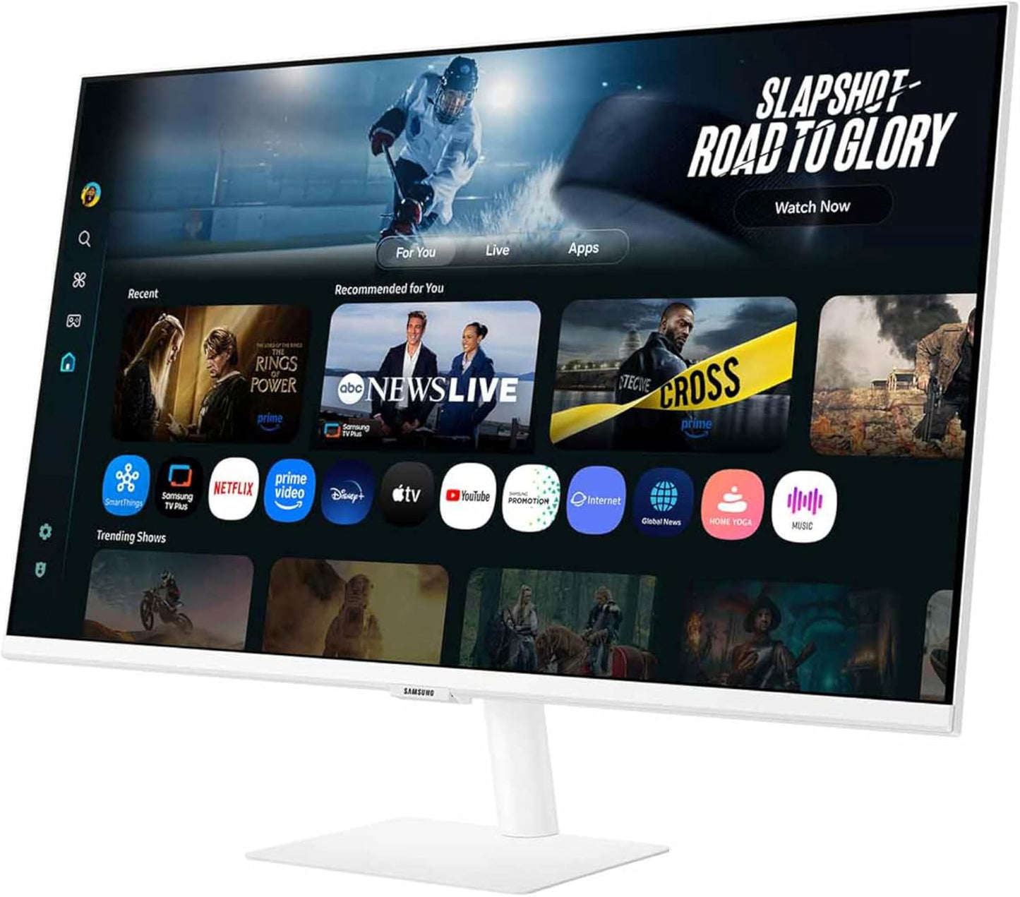 Samsung -32” Smart Monitor M7 (M70F) 4K UHD Display,  Vision AI, Smart TV Apps, Gaming Hub, USB-C, HDMI and USB-A, White, LS32FM703UNXZA, 2025 - Serious Techies