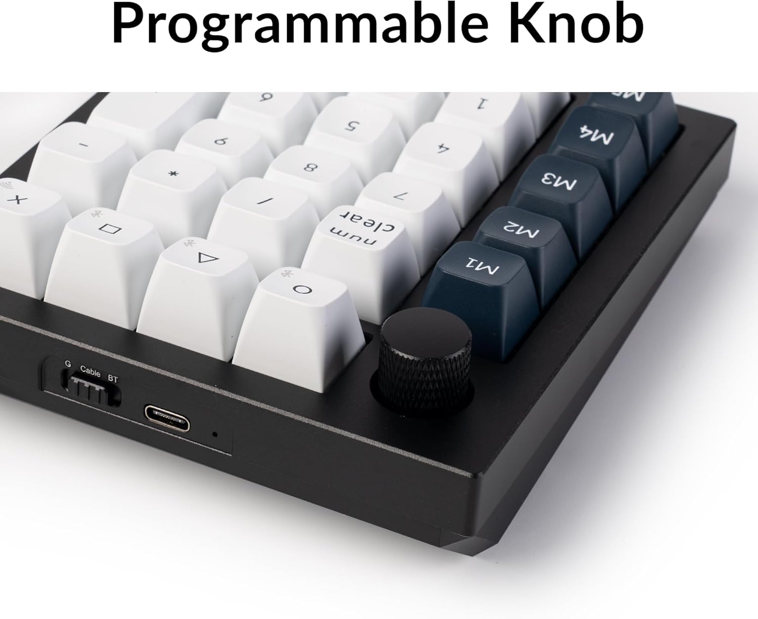 Keychron - Q0 Max Wireless Custom Mechanical Numpad, 2.4 Ghz/Bluetooth 5.1/Wired QMK Number Pad, RGB Hot-Swappable with Gateron Banana Switch for Laptop Mac Windows Linux - Black - Serious Techies