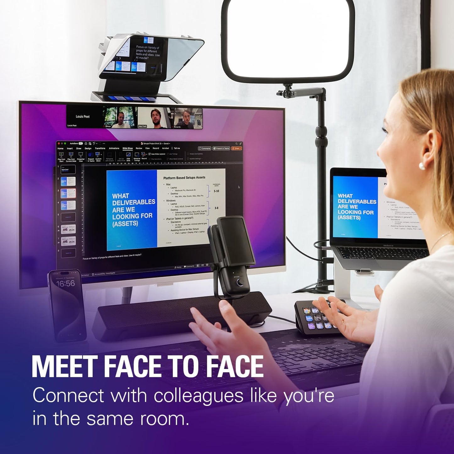 Elgato - Prompter – Teleprompter with Built-In Screen for Youtube, Twitch, Zoom, MS Teams and More, Supports Dslr/Webcam/Smartphone, Drag & Drop Monitor Display, Works with Mac/Pc & Stream Deck - Serious Techies