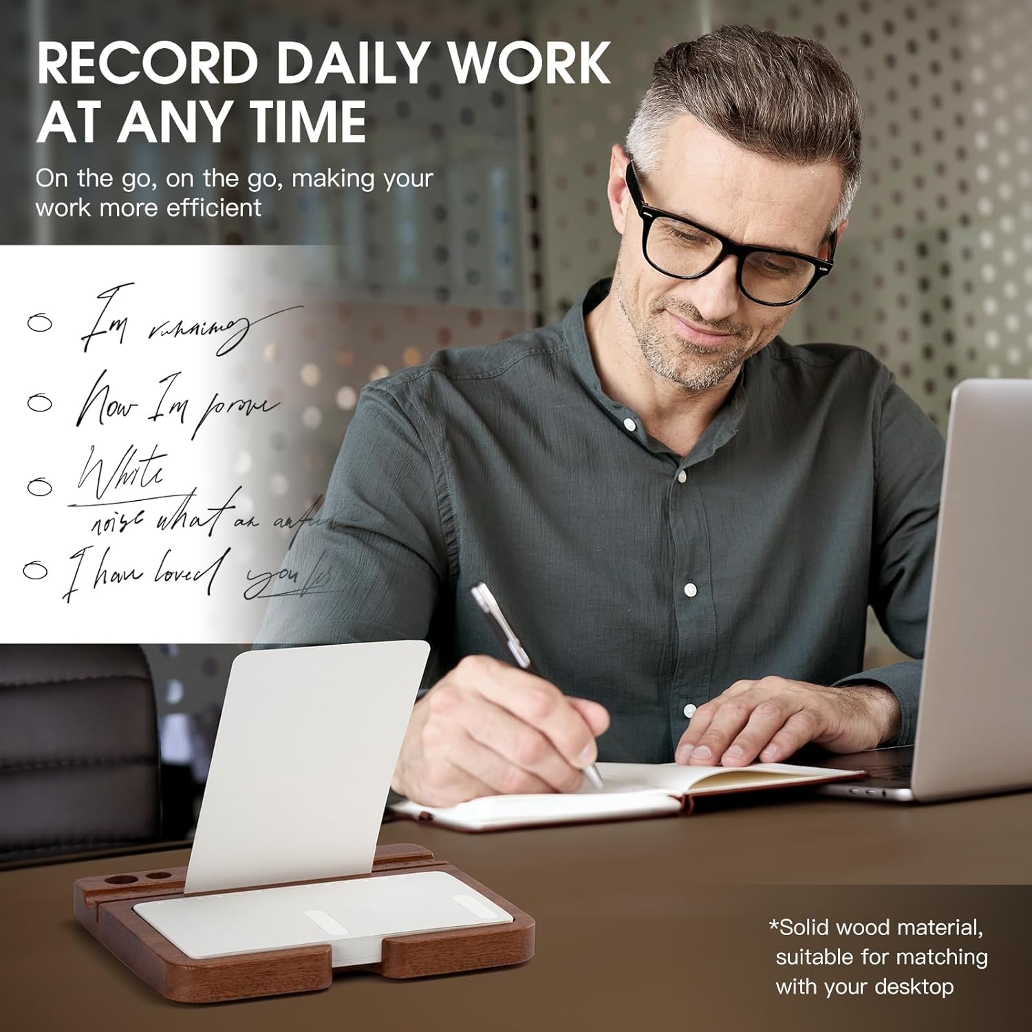 HEWYIOS - Daily to Do List Planner, Daily Todo Checklist Cards and Black Walnut Stand,50 Checklist Cards-Perfect Notepads for Work Desk or School，Productivity System Planners Notebook for Office Accessories - Serious Techies