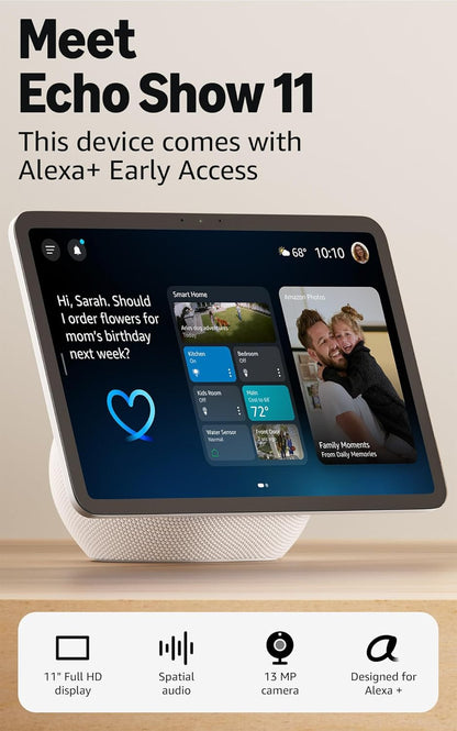 Amazon - Echo Show 8 (Newest Model), Vibrant HD 8.7" Display with Spatial Audio, with Alexa+ Early Access, Graphite - Serious Techies