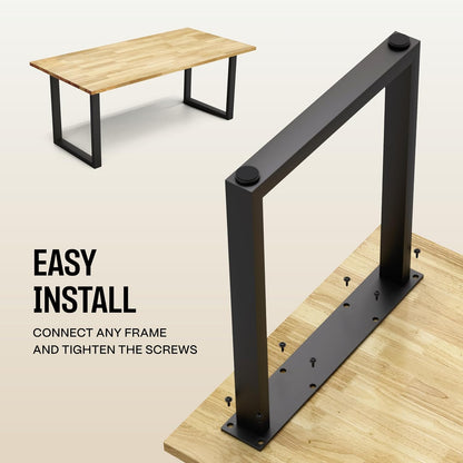 COREMINDED - Solid Wood Desk Table Top – Pre-Finished 1.2” Thick Tabletop - Universal Fit for Standing Desks, Countertops & Workstations (48" X 24", Rubberwood) - Serious Techies