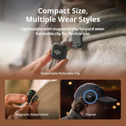 DJI - Mic 3 (2 TX + 1 RX + Charging Case), Wireless Microphone for Iphone/Camera/Android, Ultralight, Adaptive Gain Control for Balanced Volume, Dual Band Anti-Interference, 28Hrs Use, Vlog - Serious Techies