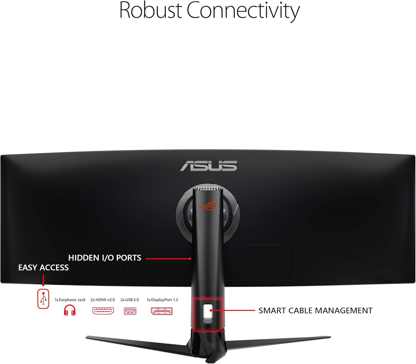 ASUS - ROG Strix XG49VQ 49” Curved Gaming Freesync Monitor 144Hz Dual Full HD HDR Eye Care with DP HDMI Black - Serious Techies