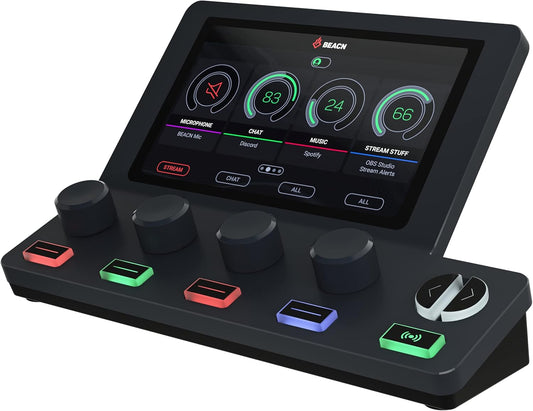 BEACN - Mix Create Audio Mixer for PC & Mac | for Content Creators, Gaming & Podcast, PC Audio Mixer with C USB for Twitch & Youtube | Essential Streaming Accessories (Dark) - Serious Techies