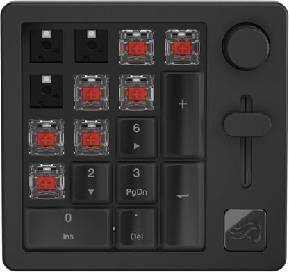 Glorious - GMMK Macro Pad - Black Mechanical Numpad - 10 Key USB Keypad - Hotswap, Programmable Volume Knob, RGB Backlit, Wired & Wireless Bluetooth- Gaming Keyboard Number Pad - Serious Techies