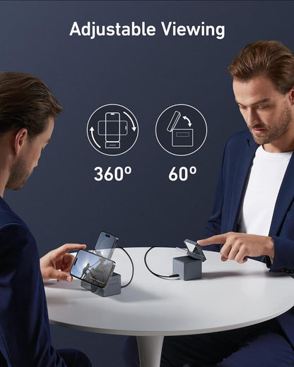 Anker - Magsafe Charger Stand, Iphone 16 Wireless Charger, 3-In-1 Cube with Magsafe, 15W Foldable Fast Charging Stand, for Iphone 16/15/14/13, Apple Watch 1-8/Ultra, Airpods (30W USB-C Charger Included) - Serious Techies