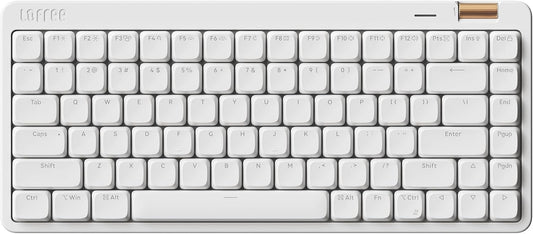 LOFREE - Flow Lite 84 Keys Low Profile Mechanical Keyboard, 75% Swappable Rechargeable Wireless Keyboard with 2.4G Receiver, Bluetooth and Wired Connection for Windows, Mac/Specter Linear Switches (Off-White)