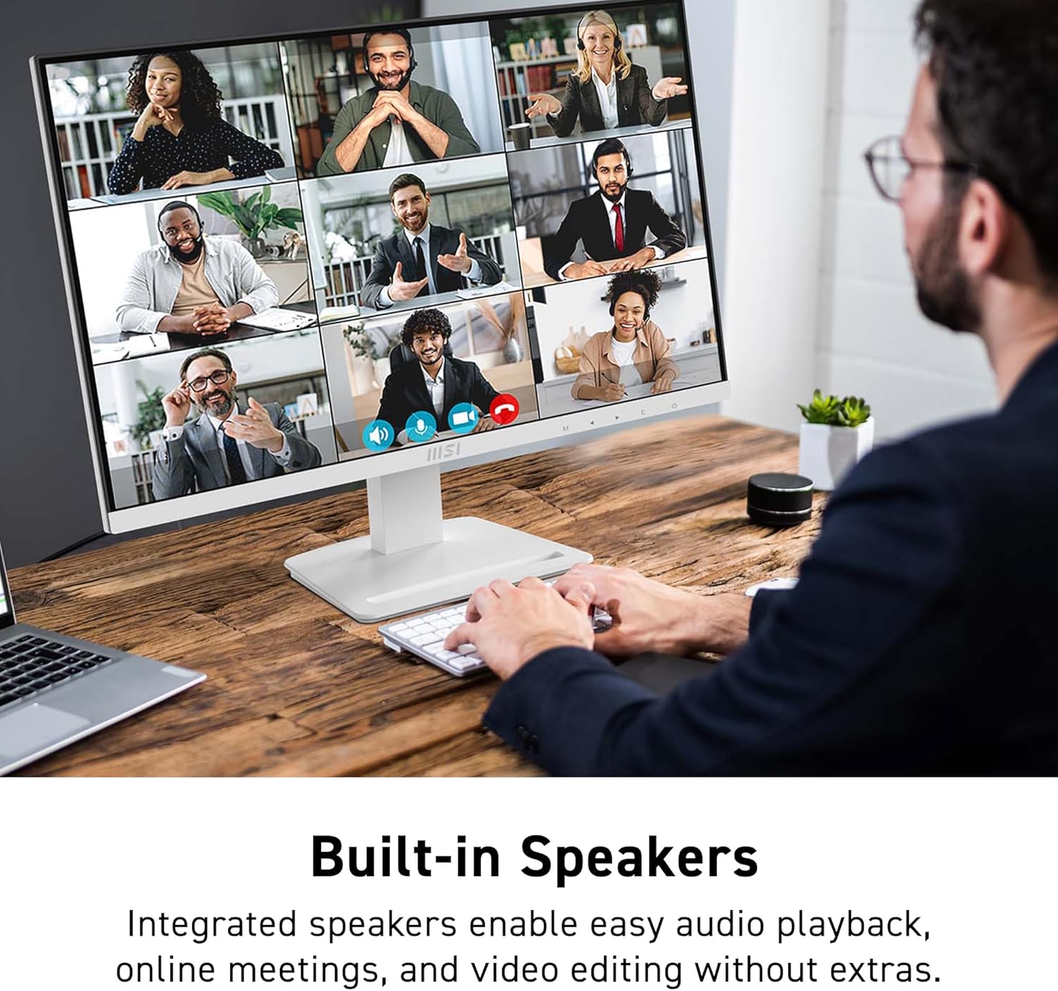 MSI - PRO MP273QW E2 AMZ 27-Inch IPS 2560 X 1440 (QHD) Computer Monitor, 100Hz, Adaptive-Sync, HDMI, VESA Mountable, Tilt, Speaker, 1Ms, White - Serious Techies