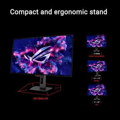 ASUS - ROG Strix 32” 4K OLED Gaming Monitor (XG32UCWG) - Trueblack Glossy OLED, Dual Mode (4K@165Hz, Fhd@330Hz), 0.03Ms, G-SYNC Compatible, Neo Proximity Sensor, Auto KVM, USB-C, HDMI 2.1, 3 Yr Warranty - Serious Techies