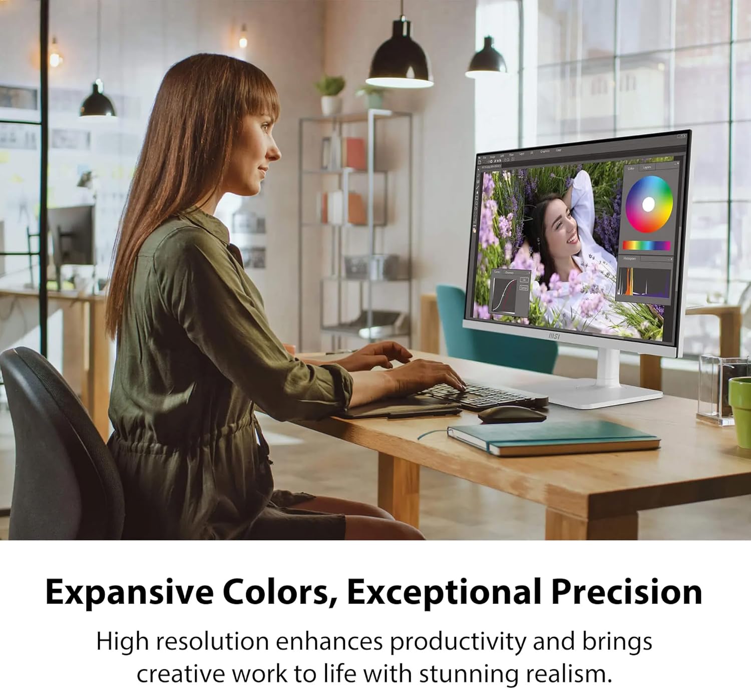 MSI - Modern MD272UPHW 27-Inch IPS 3840 X 2160 (UHD) Computer Monitor,60 Hz,Adaptive-Synch,Display HDR 400,Hdmi,Displayport,Kvm,Vesa Mountable,Height Adjustable,Speaker,White - Serious Techies