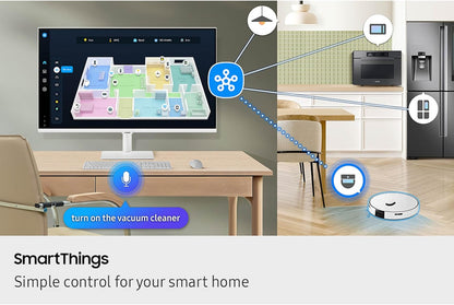 Samsung -32” Smart Monitor M7 (M70F) 4K UHD Display,  Vision AI, Smart TV Apps, Gaming Hub, USB-C, HDMI and USB-A, White, LS32FM703UNXZA, 2025 - Serious Techies