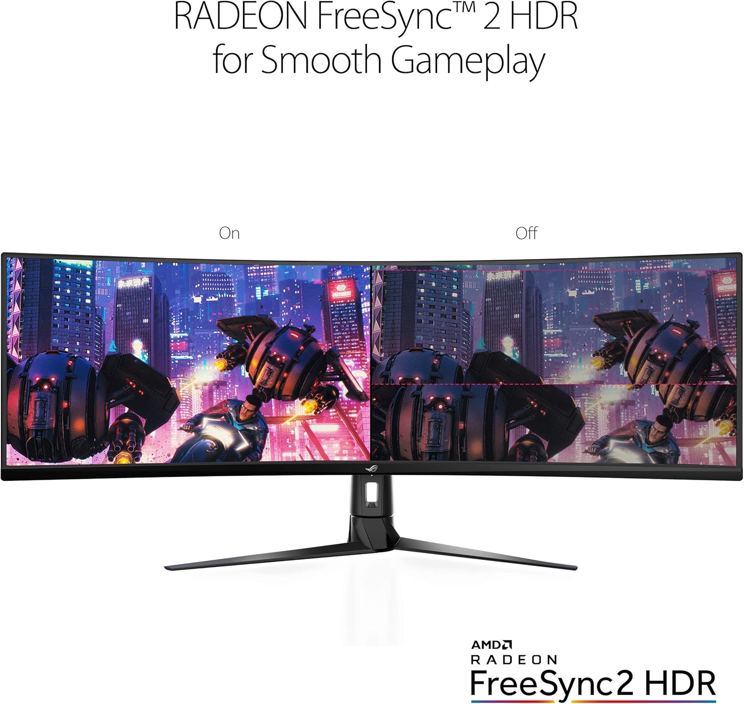 ASUS - ROG Strix XG49VQ 49” Curved Gaming Freesync Monitor 144Hz Dual Full HD HDR Eye Care with DP HDMI Black - Serious Techies
