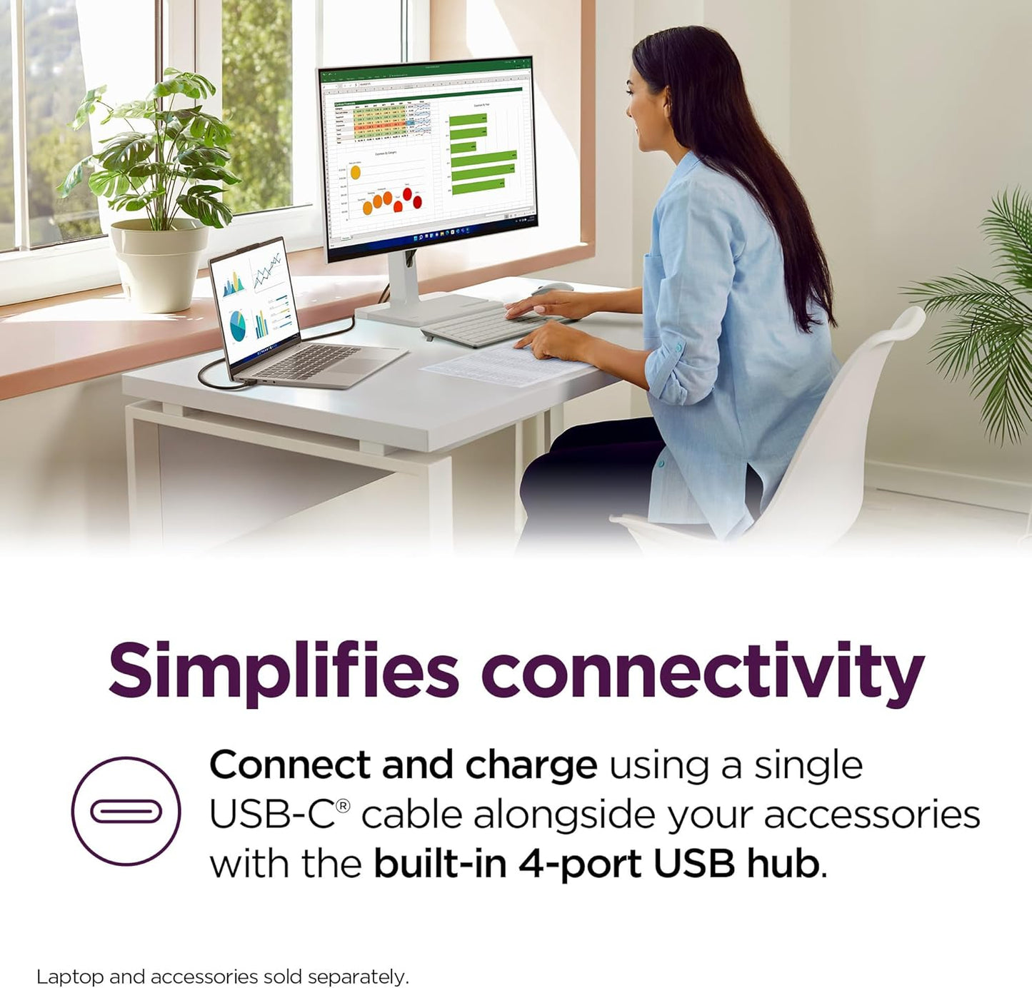 Lenovo - L27H-4A Monitor, 27" QHD IPS Panel Display, 100Hz, HDR10, USB-C- Waves Maxxaudio®, 1Ms MPRT, Cloud Grey Nearedgeless Design - Serious Techies