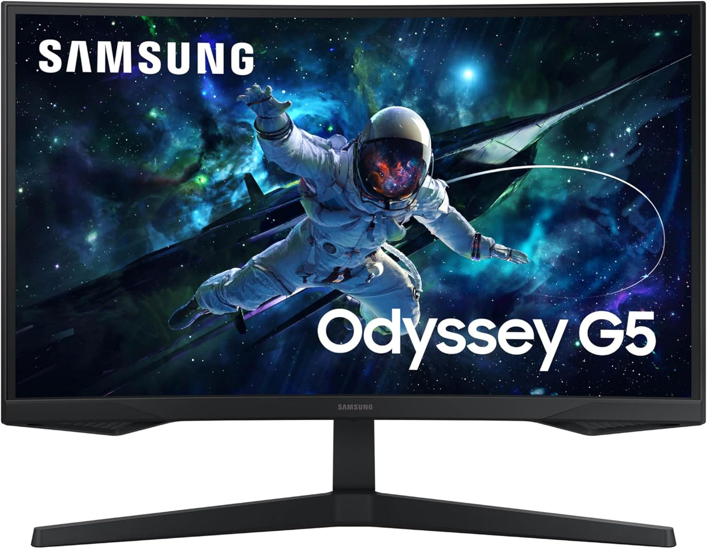 Samsung - 27-Inch Odyssey G55C Series QHD 1000R Curved Gaming Monitor, 1Ms(Mprt), HDR10, 165Hz, AMD Radeon Freesync, Eye Care, LS27CG552ENXZA - Serious Techies