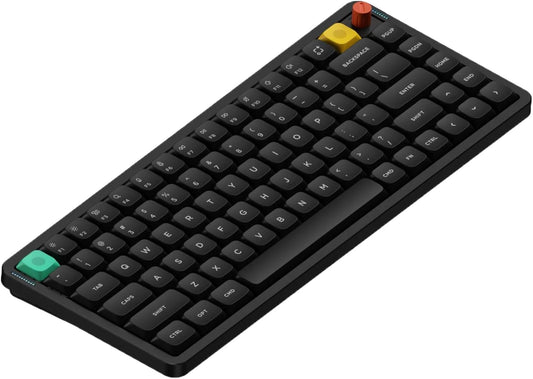 Nuphy - Air75 V3 Hot Swappable Wireless Mechanical Keyboard, 84 Keys 75% Custom Low Profile Keyboard with Knob, RGB Backlit, Gasket Mounted, Support Bluetooth/2.4Ghz/Usb-C,Blakc-Brown Nano - Serious Techies