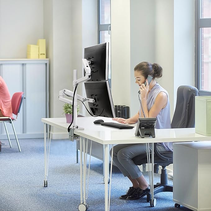 Ergotron - Desk Mount for Monitor, LCD Display - White (45-690-290) - Serious Techies - Serious Techies, LLC