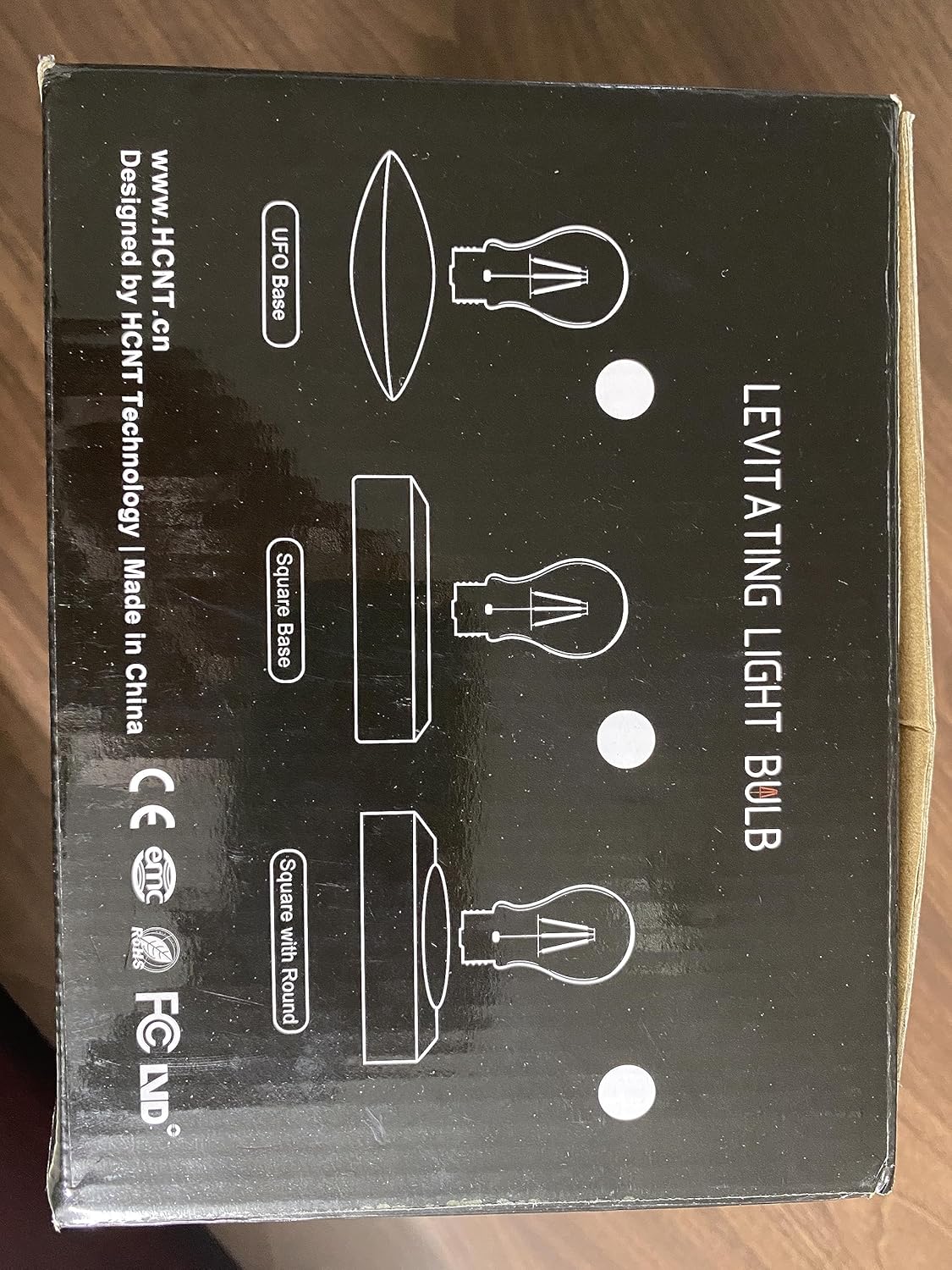 HCNT - Levitating Bulb Lamp Magnetic Floating LED Light Desk Lamp Table Lamp Night Light, 360 Degree Automatic Rotating Light for Unique Gifts Room Home Office Decor - Serious Techies