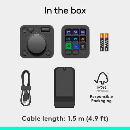 Logitech - MX Creative Console, Programmable Keypad with 9 Customizable LCD Keys and Control Dial for Graphic Design, Video Editing, Photography, Use with Adobe, Zoom, Spotify and More, Graphite - Serious Techies