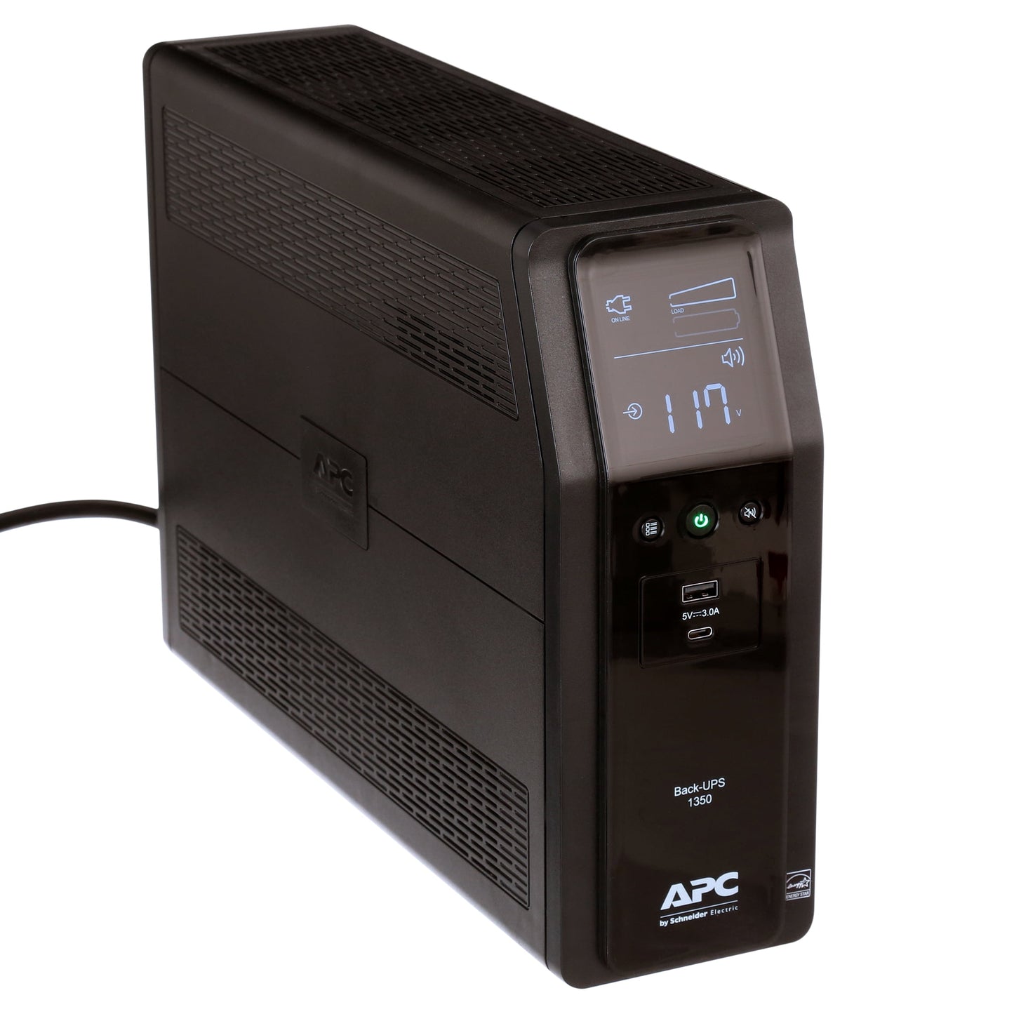 APC - UPS Battery Backup Surge Protector, 1350VA, 810W Uninterruptible Power Supply, Back-Ups Pro (BN1350M2) - Black - Serious Techies