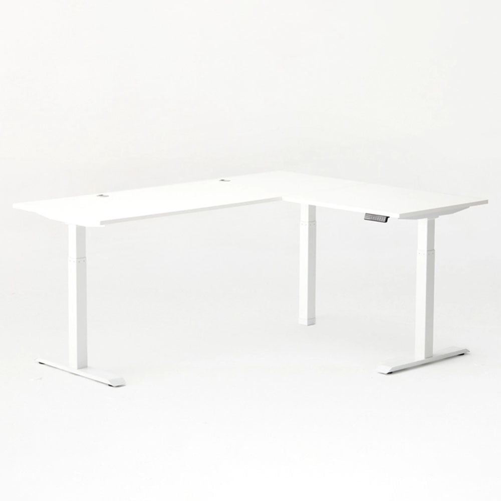 Autonomous - Smartdesk 2 L-Shaped Standing Desk Triple Motor 77 X 64 White - White - Serious Techies