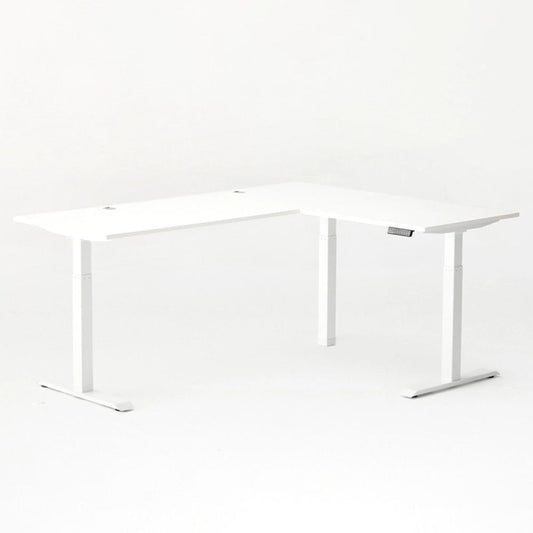 Autonomous - Smartdesk 2 L-Shaped Standing Desk Triple Motor 77 X 64 White - White - Serious Techies