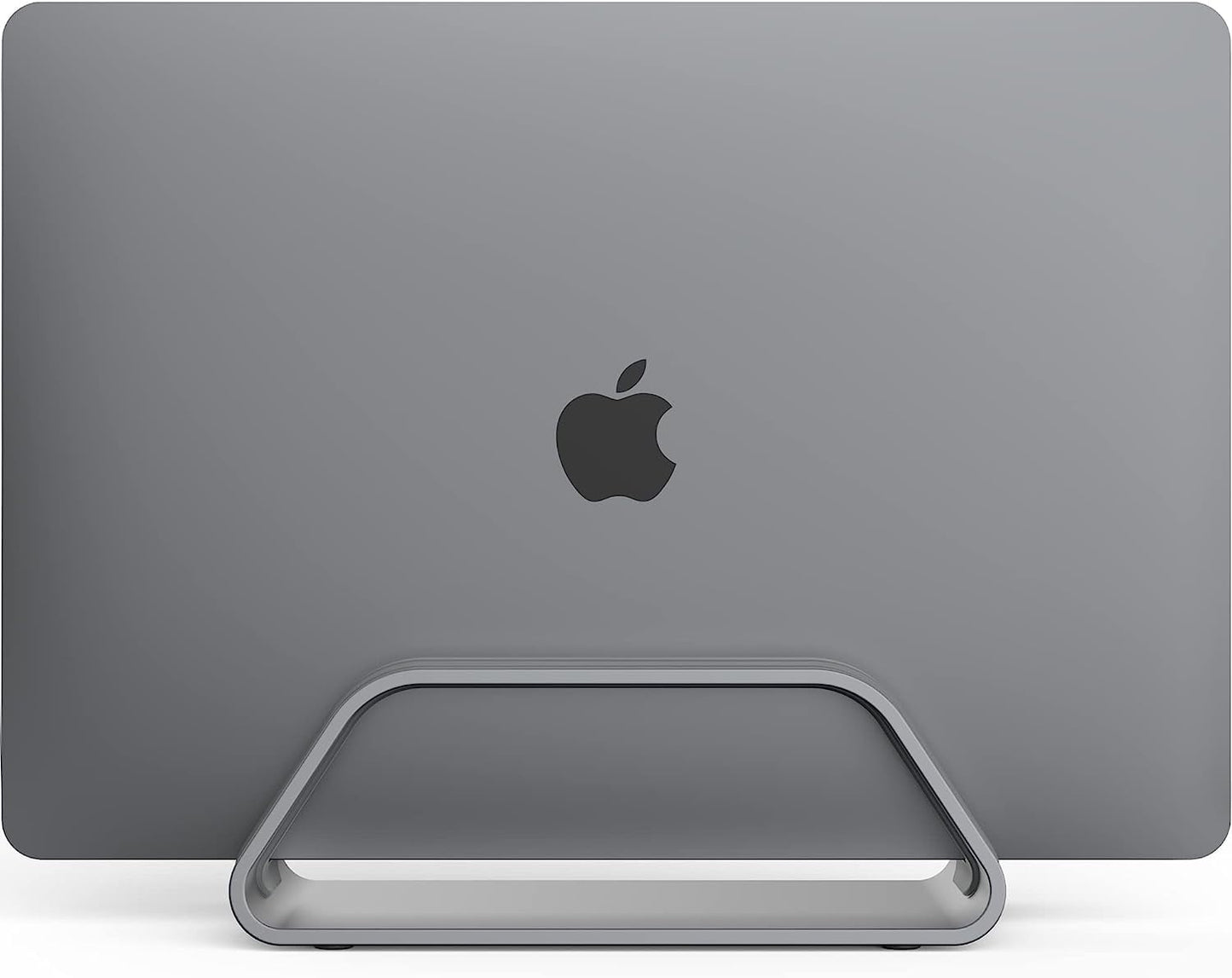 HumanCentric -  Aluminum Vertical Laptop Desk Stand/Holder for Macbook, Macbook Pro , Macbook Air , Space Gray - Serious Techies