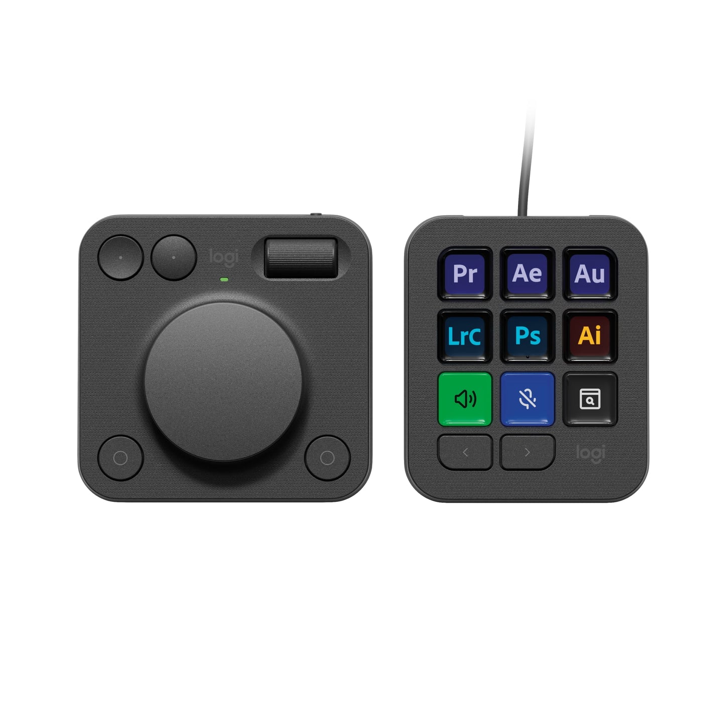 Logitech - MX Creative Console, Programmable Keypad with 9 Customizable LCD Keys and Control Dial for Graphic Design, Video Editing, Photography, Use with Adobe, Zoom, Spotify and More, Graphite - Serious Techies