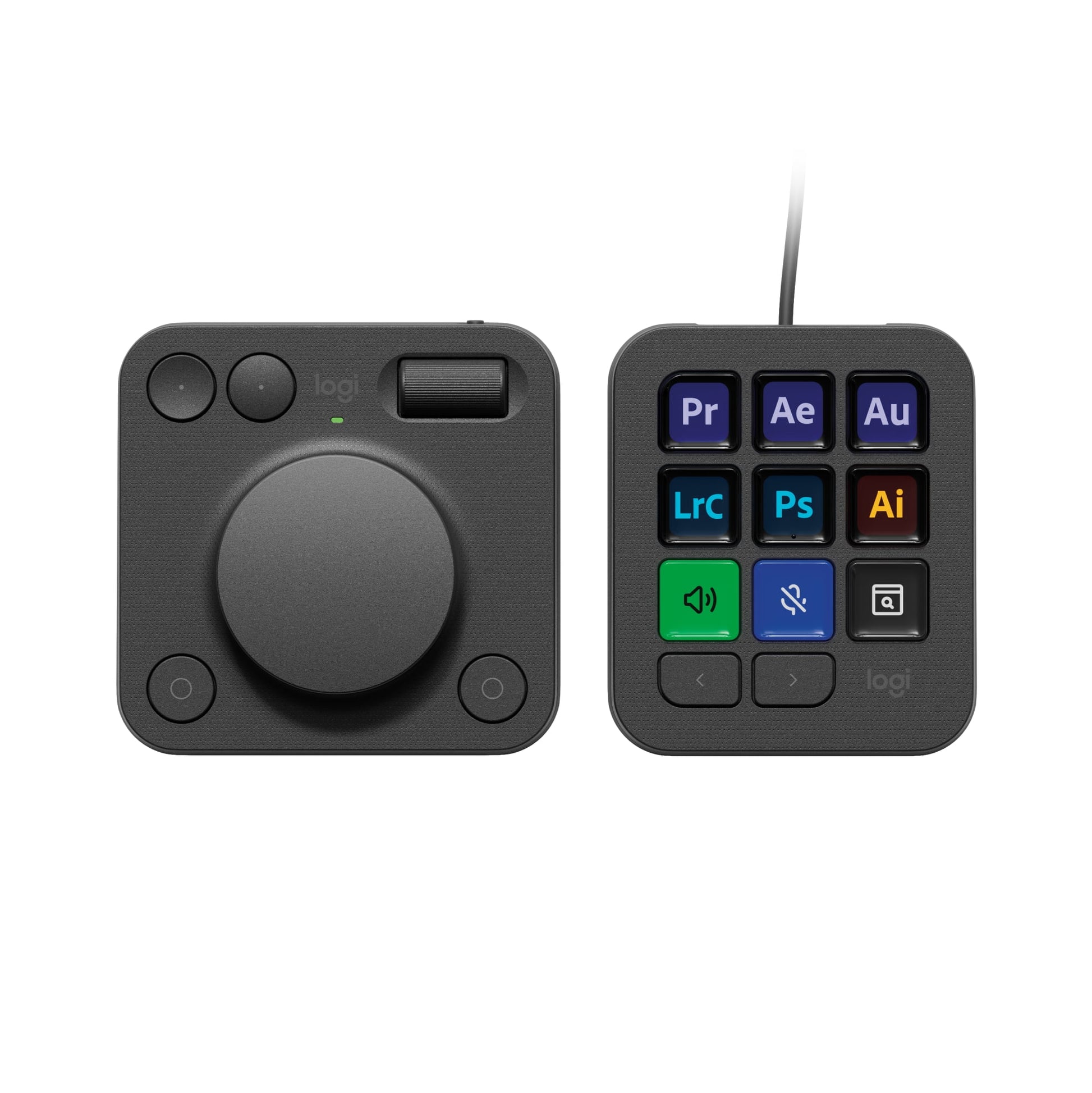 Logitech - MX Creative Console, Programmable Keypad with 9 Customizable LCD Keys and Control Dial for Graphic Design, Video Editing, Photography, Use with Adobe, Zoom, Spotify and More, Graphite - Serious Techies
