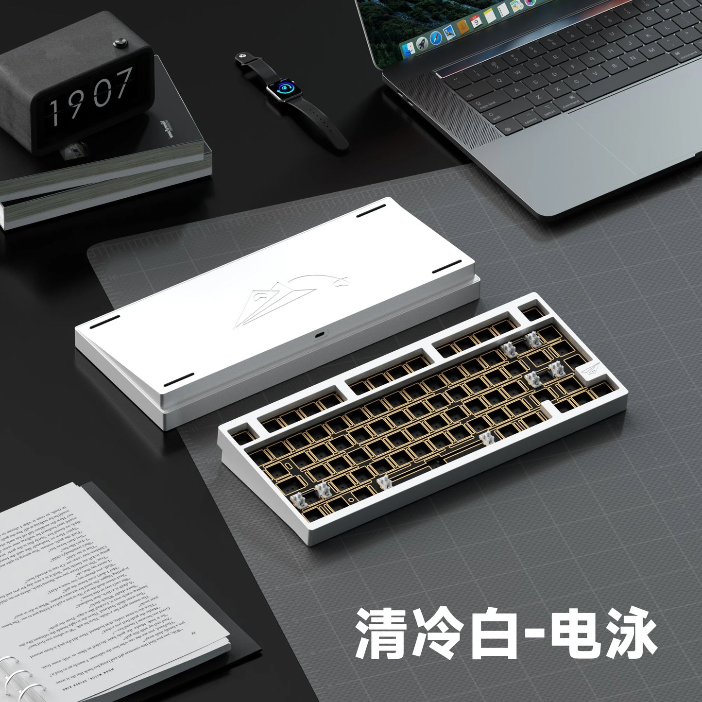 Weikav - D75 Wireless Three Mode Keyboard Kit Rgb Backlight Hot-Swap Aluminum Alloy Mechanical Keyboard Customized Support Qmk/Via - Serious Techies
