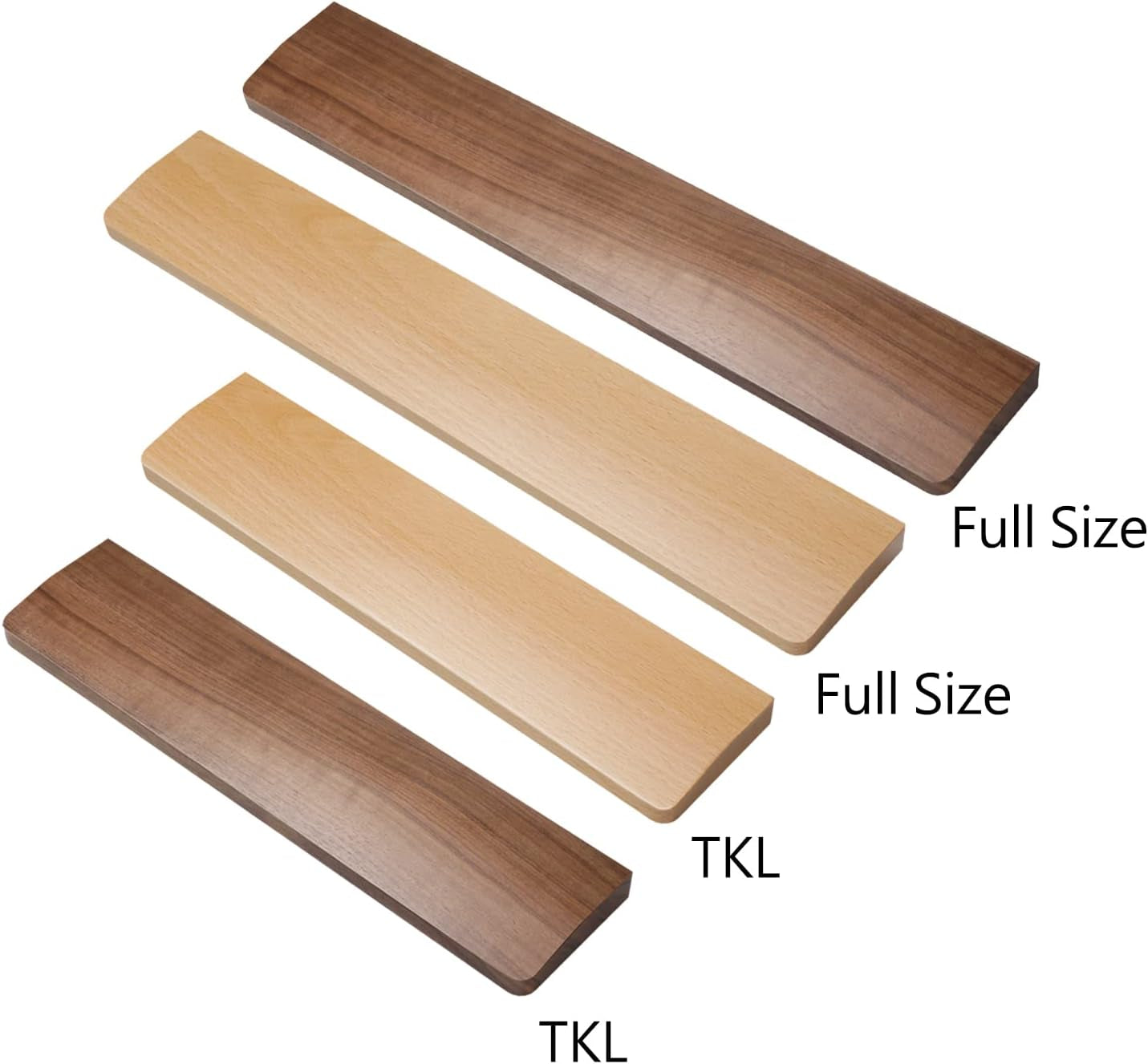 Aothia - Keyboard Wooden Wrist Rest for Computer Keyboard,Ergonomic Wrist Rest for Tenkeyless Keyboard, Mechanical Keyboard Wood Computer Wrist Rest,14X3 Inches/20Mm Thick,Beech - Serious Techies