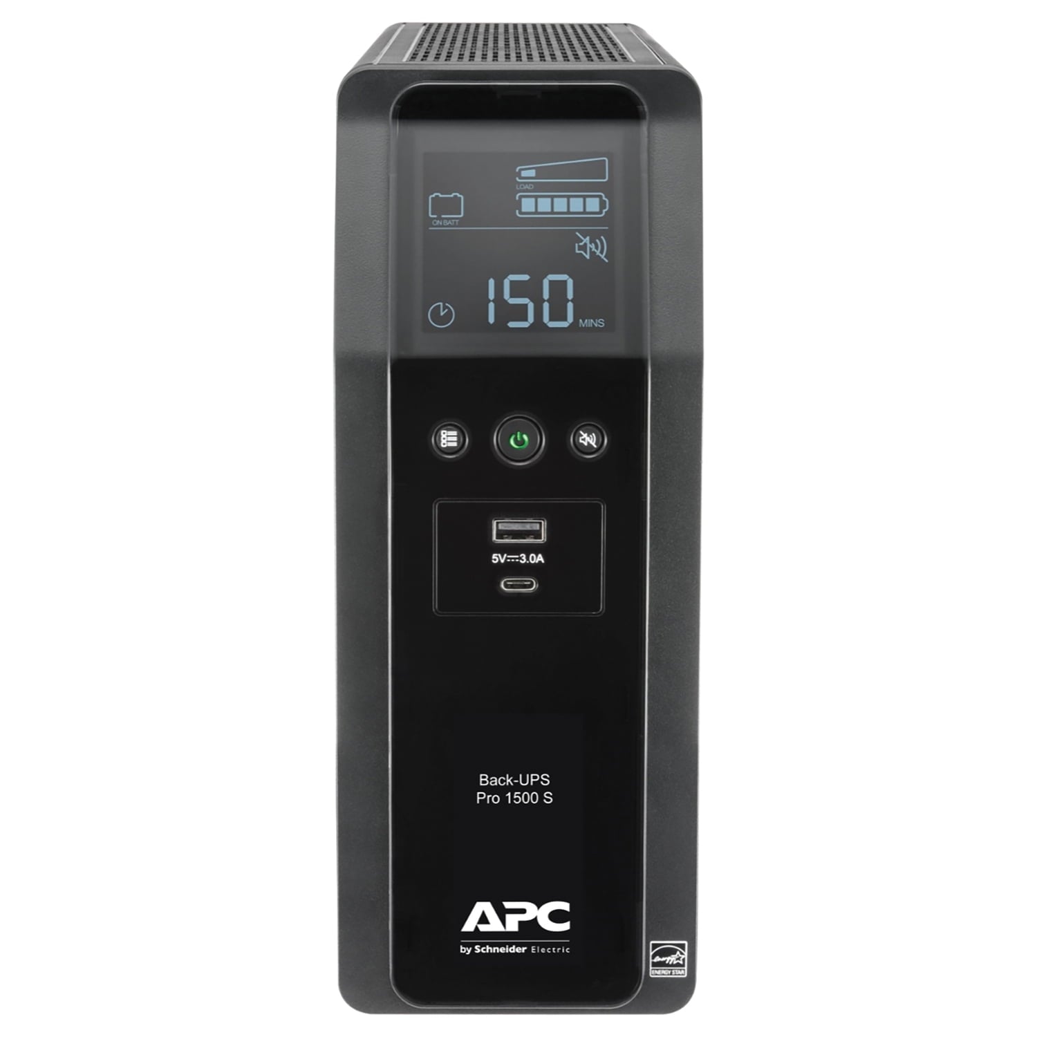 APC - UPS 1500VA 900W Sine Wave UPS Battery Backup - Black (BR1500MS2) - Serious Techies