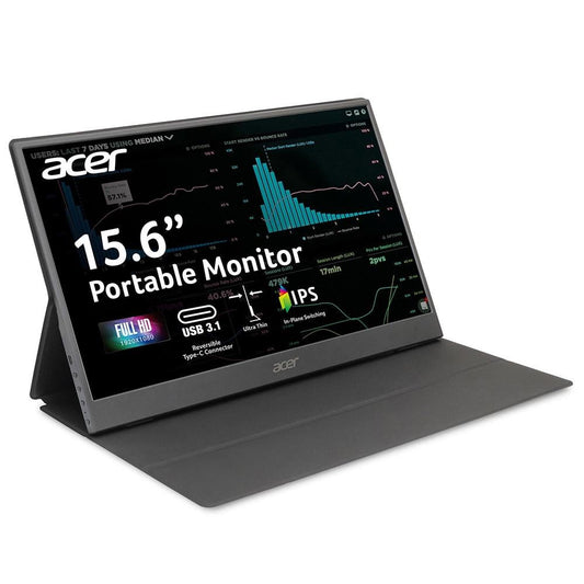 Acer - 15.6" Portable Monitor, Full HD (1920X1080), 60Hz, Black, PM161Q - Serious Techies