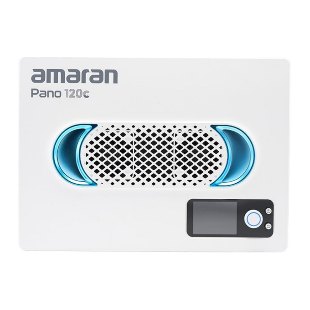 Amaran - Pano 120C Compact 120W Output RGBWW Full Color Panel Light All-In-One Creator Kit with 12 Lighting Effects (White) - Serious Techies