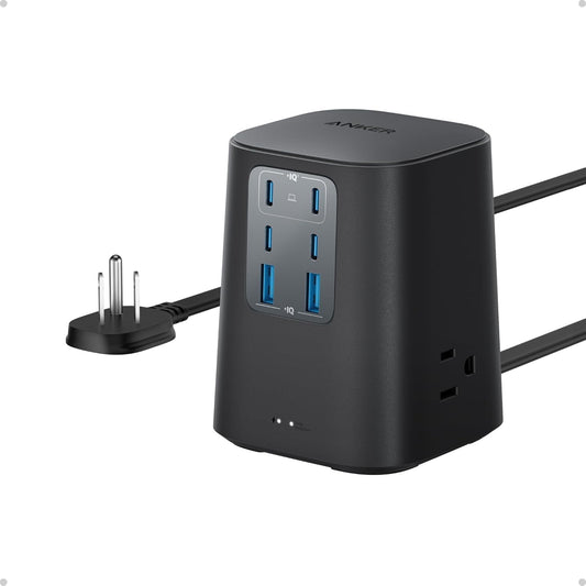 Anker - Charging Station (100W), 9-In-1 USB C Power Strip with 300J Surge Protection - Serious Techies