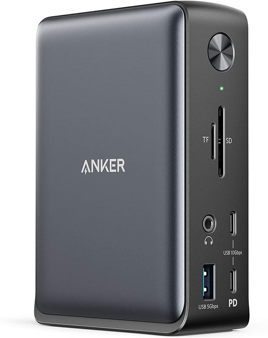 Anker - 13-In-1 USB-C Docking Station USB-C to 4K HDMI, Ethernet, Audio, USB-A Gen 1, USB-C Gen 2, SD 3.0 ,85W & 18W Charging for Laptop/Phone - Serious Techies