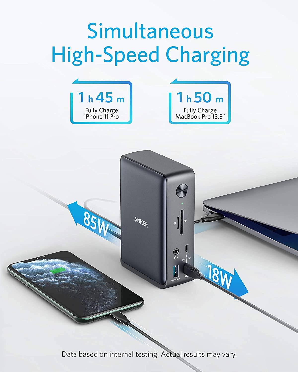 Anker - 13-In-1 USB-C Docking Station USB-C to 4K HDMI, Ethernet, Audio, USB-A Gen 1, USB-C Gen 2, SD 3.0 ,85W & 18W Charging for Laptop/Phone - Serious Techies